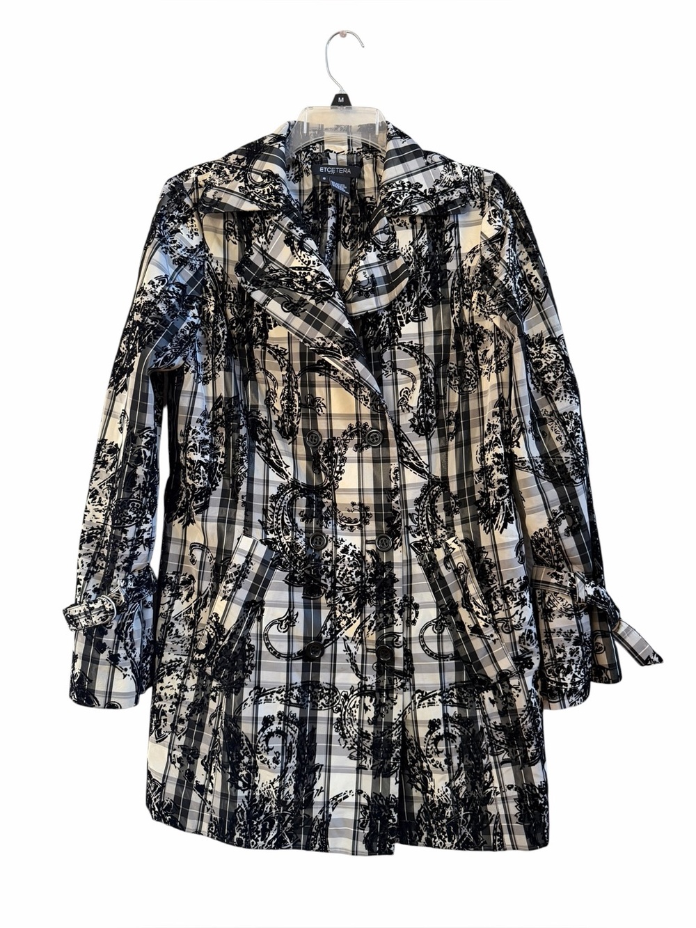 Etcetera black velvet brocade jacket